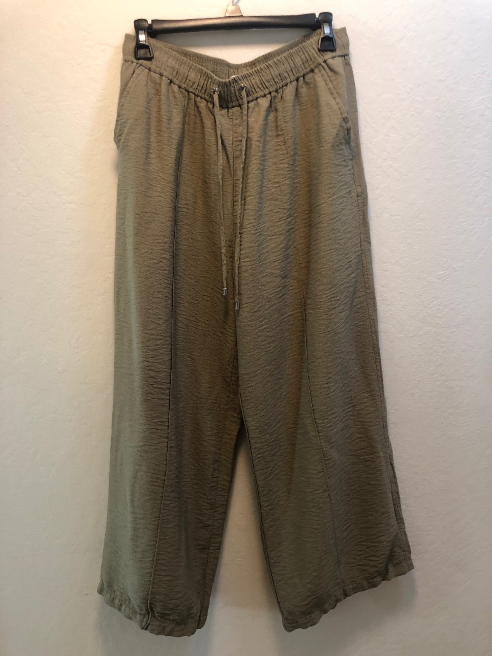 Olive Green Drawstring pants - Picture 1 of 5